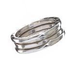 BVLGARI 18CT WHITE GOLD 'B.ZERO1' GENT'S RING