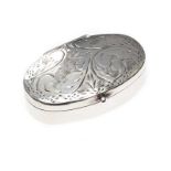 STERLING SILVER ENGRAVED PILL BOX