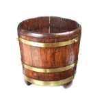 BRASS BOUND LOG BUCKET