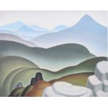 John Luke RUA - IN THE MOURNES - Coloured Print - 11 x 13 inches - Unsigned