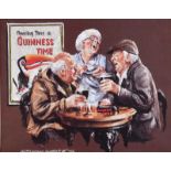 William McDade - GUINNESS TIME - Coloured Print - 7 x 9 inches - Unsigned