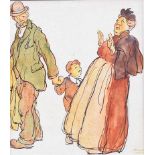 William Conor RHA RUA - THE GRANDMOTHER - Coloured Print - 5 x 4.5 inches - Unsigned