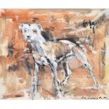 Con Campbell - STAFFORDSHIRE TERRIER - Oil on Board - 10 x 12 inches - Signed