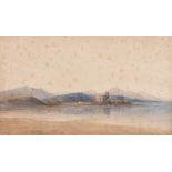 Andrew Nicholl, RHA - KILCHURN CASTLE, LOCH AWE, SCOTLAND - Watercolour Drawing - 7 x 12 inches -