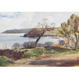 Theo J. Gracey RUA - ANTRIM COAST NEAR CUSHENDUN - Watercolour Drawing - 14 x 20 inches - Signed