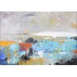 Martin Gallagher - BLUE LANDSCAPE - Oil on Canvas - 5 x 7 inches - Signed