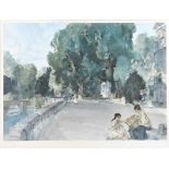 Sir William Russell Flint, RA - GIRLS BY THE RIVER - Limited Edition Coloured Print (500/650) - 17 x