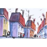 James Ndox - LOCAL GOSSIP - Watercolour Drawing - 6 x 10 inches - Signed