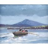 Sean Lorinyenko - THE FANAD CURRACH MEN ADVENTURE AT DOWNINGS - Watercolour Drawing - 8 x 10