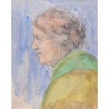 William Conor RHA RUA - THE OLD SHAWLIE - Watercolour Drawing - 9 x 7 inches - Signed