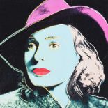 After Andy Warhol - INGRID BERGMAN - Coloured Print - 8 x 8 inches - Unsigned