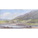 George W. Morrison - IRISH LANDSCAPE - Watercolour drawing - 6 x 12 inches - Signed