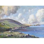 Charles McAuley - ON THE IRISH COAST - Oil on Board - 14 x 20 inches - Signed