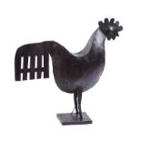 Irish School - COCKEREL - Metal Sculpture - 20.5 x 20 inches - Unsigned