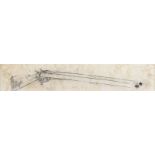 William Conor RHA RUA - THE SHOTGUN - Pencil on Paper - 2 x 9 inches - Unsigned