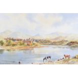 Hamilton Sloan - KILCHURN CASTLE, LOCH AWE - Watercolour Drawing - 14 x 20 inches - Signed