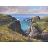 William Yeaman - CARRICK A REDE ROPE BRIDGE, COUNTY ANTRIM - Oil on Canvas - 18 x 24 inches -