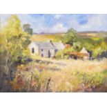 Jim Holmes - THE OLD FARM ESKERADOOEY - Oil on Board - 12 x 16 inches - Signed