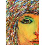David Wilson - BRAZIL GIRL - Oil on Canvas - 39.5 x 29.5 inches - Signed