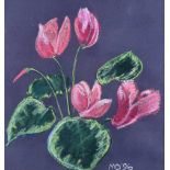 Irish School - TULIPS - Pastel on Paper - 11 x 10 inches - Signed in Monogram