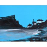 Pearse McCallion - INISHOWEN HEAD, DONEGAL - Acrylic on Board - 8 x 9 inches - Signed in Monogram