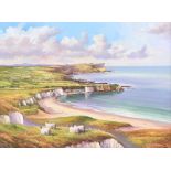 William Yeaman - WHITEPARK BAY, COUNTY ANTRIM - Oil on Canvas - 18 x 24 inches - Signed