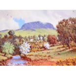 David Overend - SLEMISH MOUNTAIN, COUNTY ANTRIM - Coloured Print - 6 x 8 inches - Signed