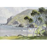 Frank McKelvey RHA RUA - MURLOUGH BAY, COUNTY ANTRIM - Coloured Print - 10.5 x 14 inches - Unsigned