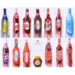 Neil Shawcross RHA RUA - BOTTLES - Coloured Print - 16.5 x 20.5 inches - Unsigned