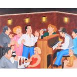 George Smyth - THE SING ALONG - Acrylic on Canvas - 23 x 29.5 inches - Signed