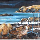 J.P. Rooney - WHERE IRISH DREAMS ARE BORN - Oil on Board - 24 x 24 inches - Signed