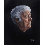 Thomas Putt - SEAMUS HEANEY - Oil on Board - 12 x 10 inches - Signed