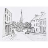 Eamon F. Murphy - THE DIAMOND FROM CASTLE STREET, BALLYCASTLE, COUNTY ANTRIM - Black & White Print -