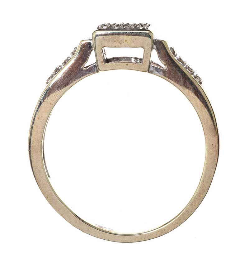 9CT GOLD DIAMOND RING - Image 3 of 3