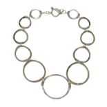 STERLING SILVER HOOP NECKLACE