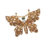 BUTTERFLY COSTUME BROOCH