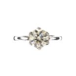 PLATINUM DIAMOND SOLITAIRE RING