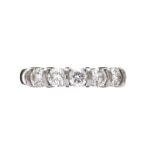 PLATINUM FIVE STONE DIAMOND RING