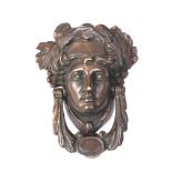 GEORGIAN BRASS DOOR KNOCKER