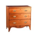 GEORGIAN MAHOGANY CHEST OF DRAWERS