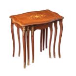 INLAID NEST OF THREE TABLES