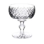 SET OF SIX WATERFORD CRYSTAL CHAMPAGNE GLASSES