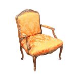 FRENCH STYLE UPHOLSTERED ARMCHAIR