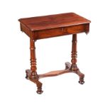 WILLIAM IV MAHOGANY SIDE TABLE