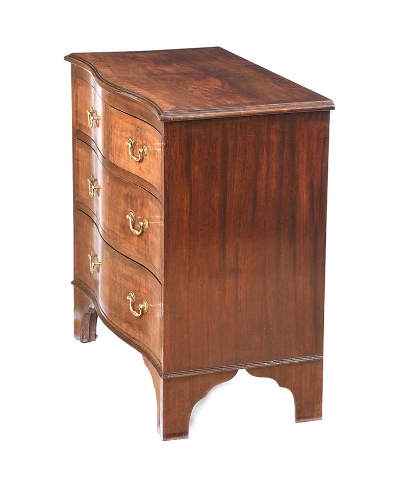 VICTORIAN MAHOGANY CHEST OF DRAWERS - Image 6 of 6