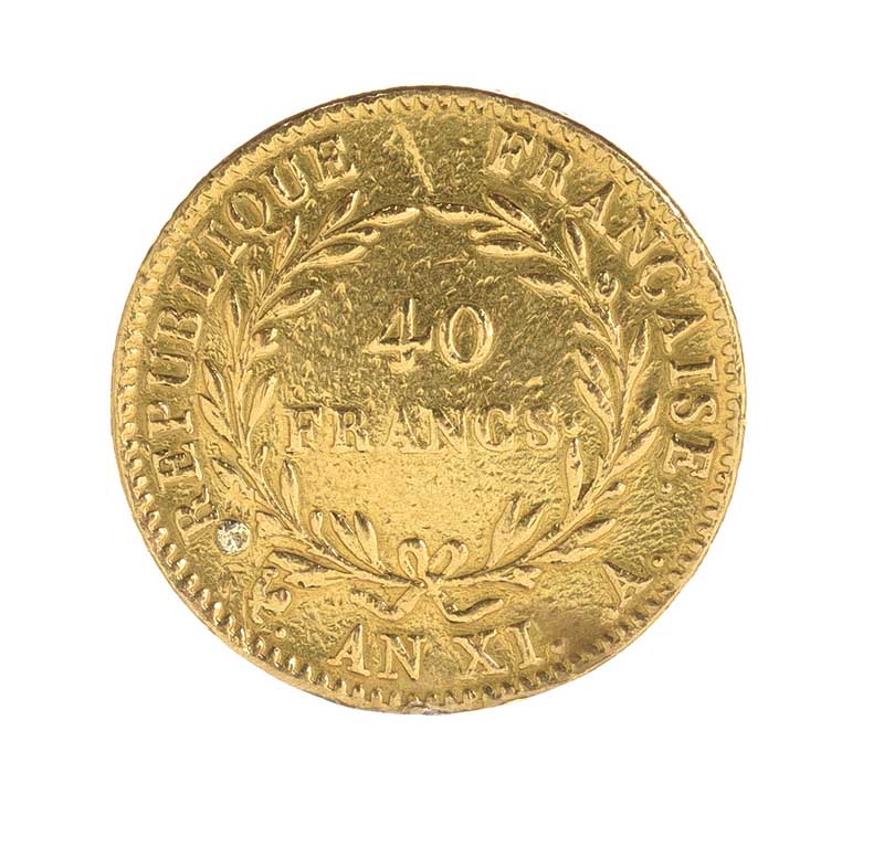 FRENCH 40 FRANCS GOLD COIN - Image 2 of 2