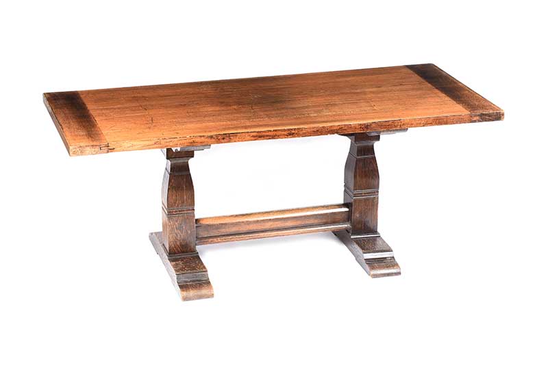 ANTIQUE OAK REFECTORY TABLE