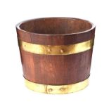 BRASS BOUND LOG BUCKET