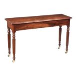 VICTORIAN MAHOGANY CONSOLE TABLE