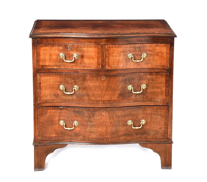 VICTORIAN MAHOGANY CHEST OF DRAWERS - Image 5 of 6
